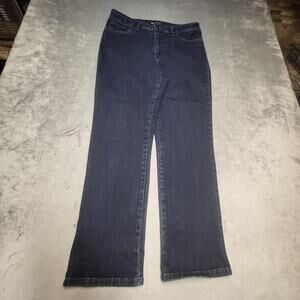 Lee Jeans Womens 14 Short Blue‎ Straight Leg Classic Fit Stretch Denim